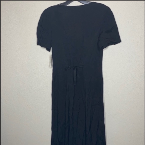 NEW REFORMATION Locklin Black dress size 2 Classic Dress - Picture 9 of 10